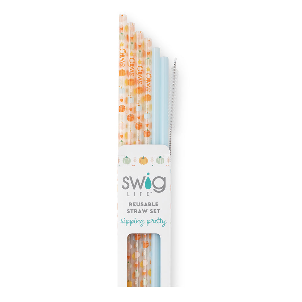 Swig Plastic Reusable Straws (Short)