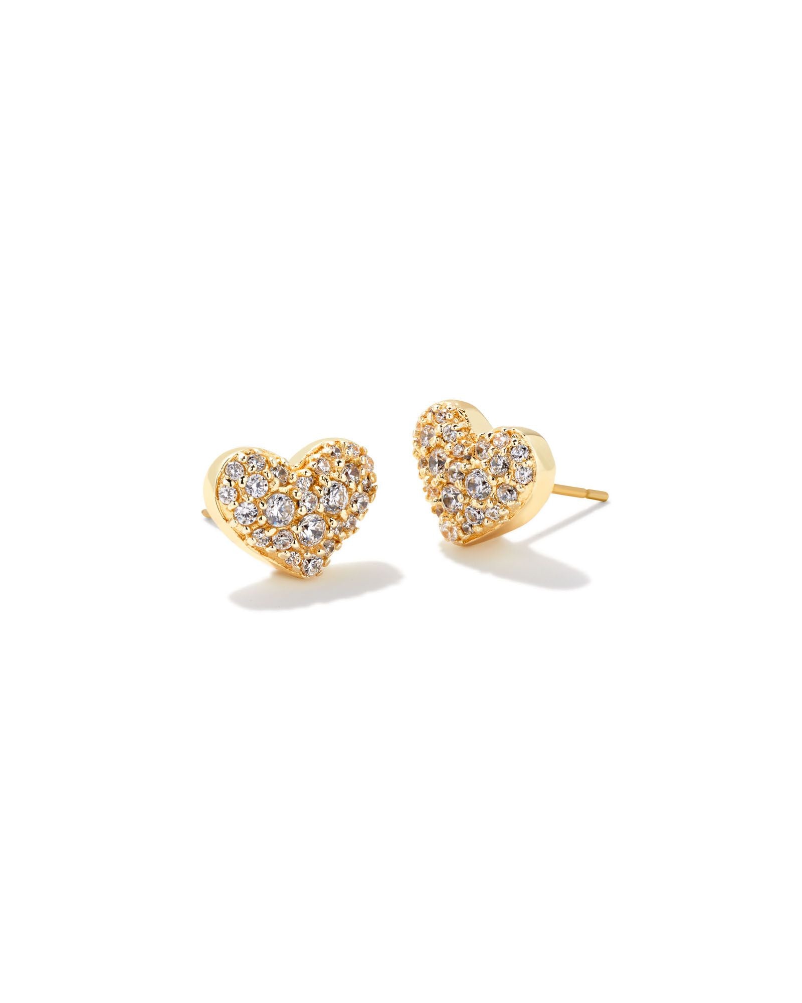 Pave crystal sale earrings