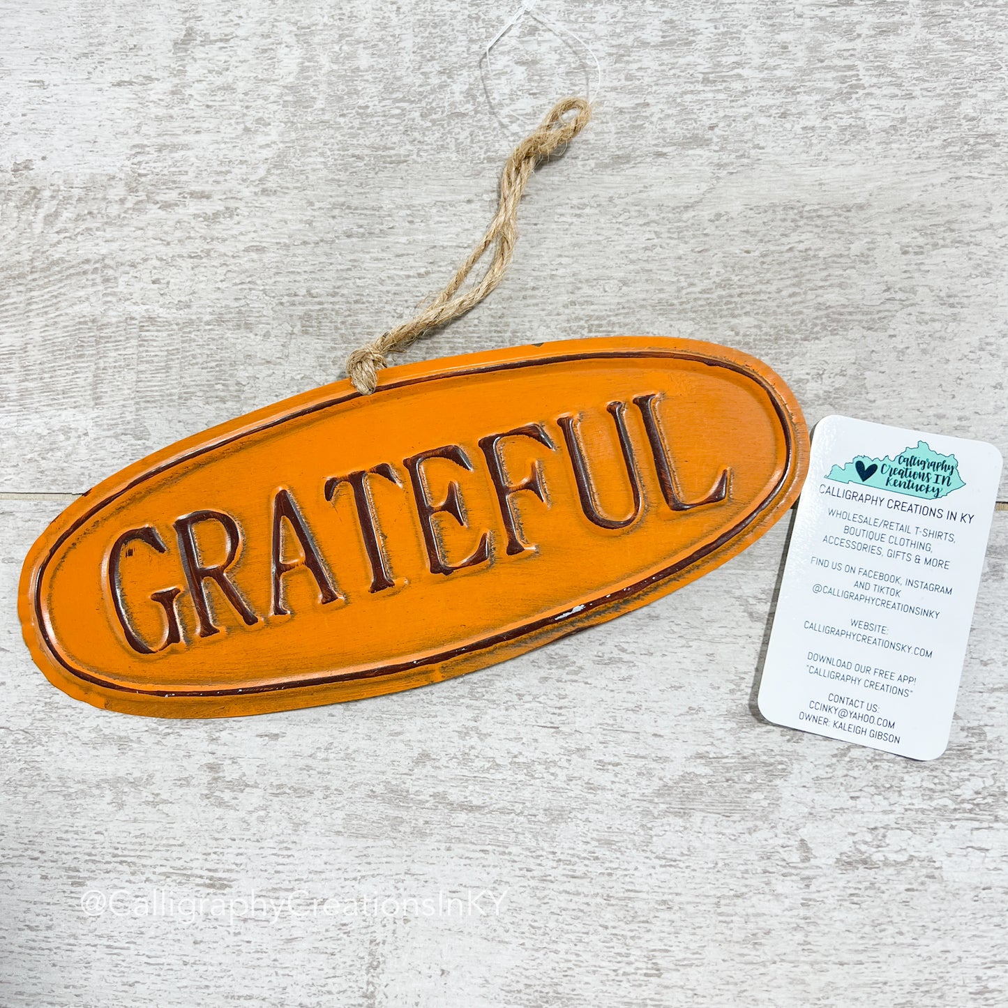 Mini Grateful Sign/Hanger