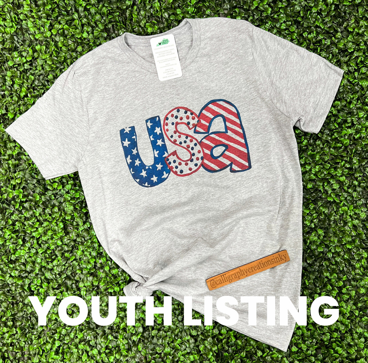 YOUTH Gray USA Tee