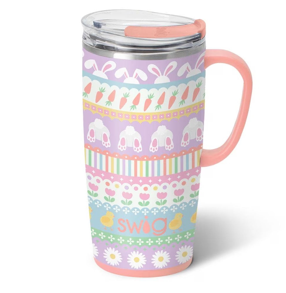 Bunny Trail 22 oz Swig Travel Mug