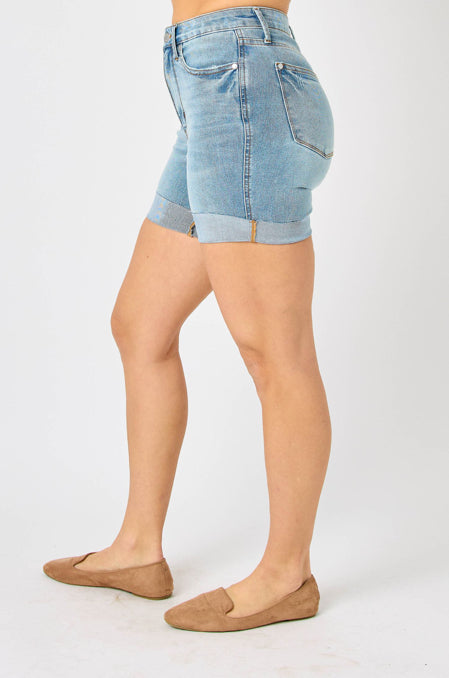 Lindy Tummy Control Jean Shorts • Judy Blue