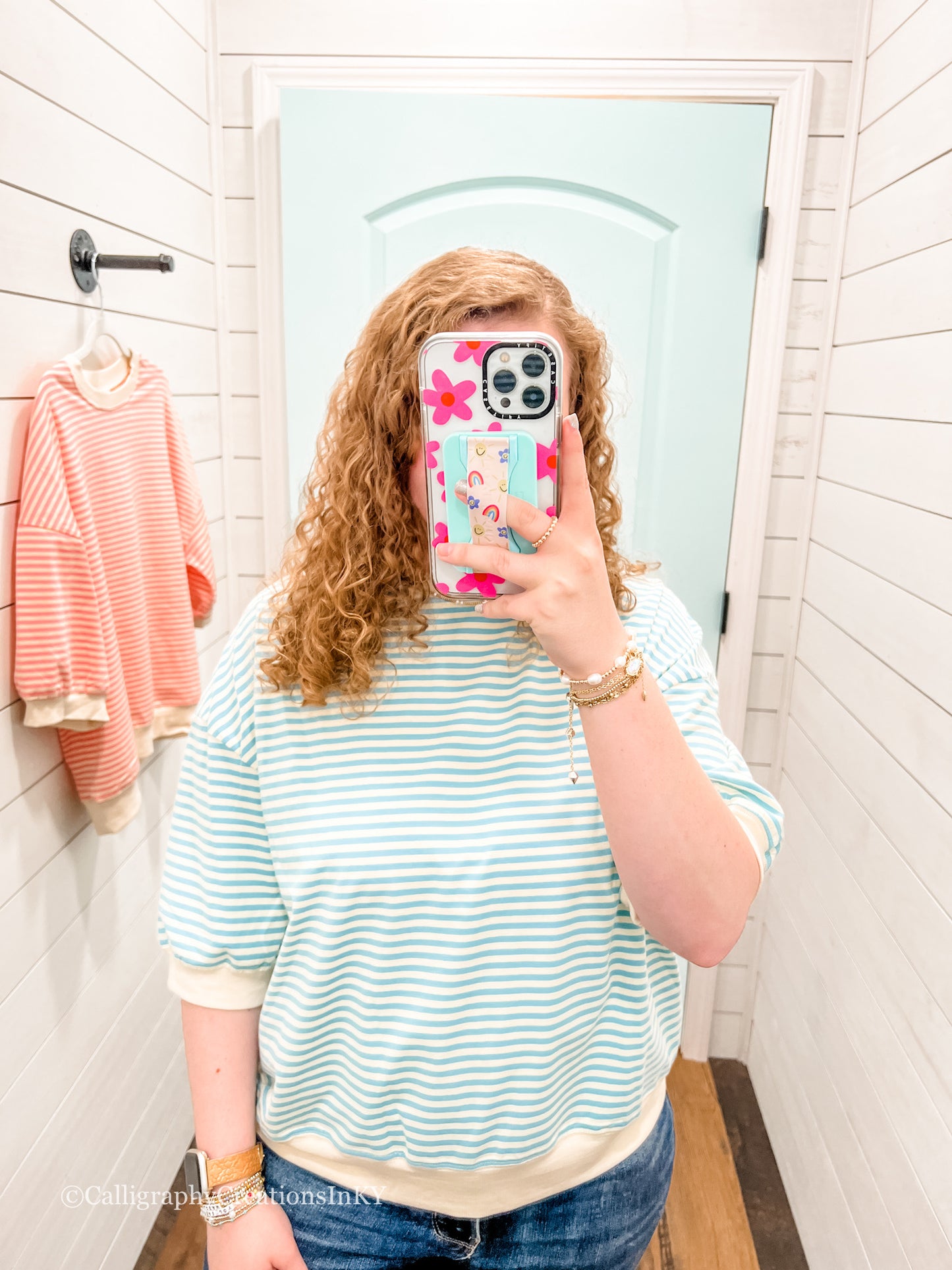 Blue | Cool Stripes Top