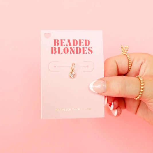 Crystal Drop Charm (Interchangable) • Beaded Blondes