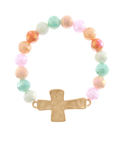 Multi | Sparkle Cross Bracelet