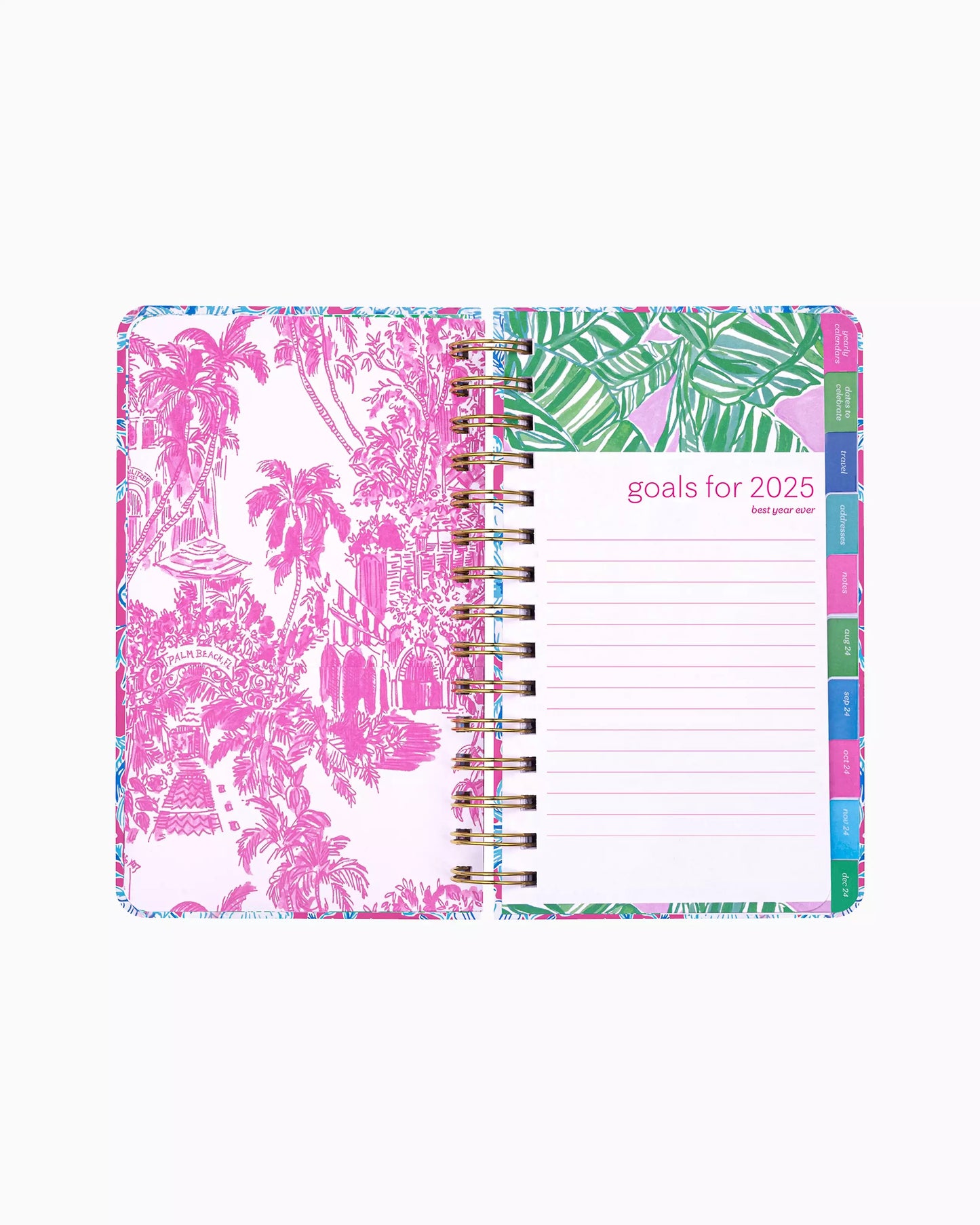 Roxie Pink Wave N Sea | Lilly Pulitzer 2024-2025 17 Month Medium Agenda