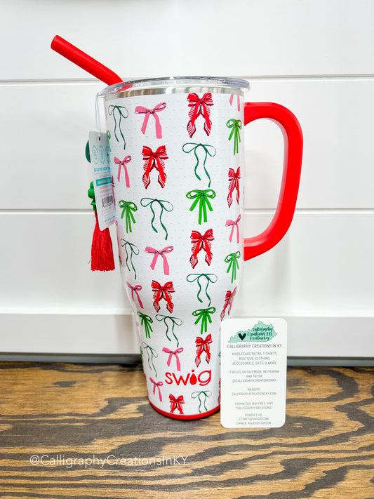 Ribbons and Bows 40 oz Swig Mega Mug