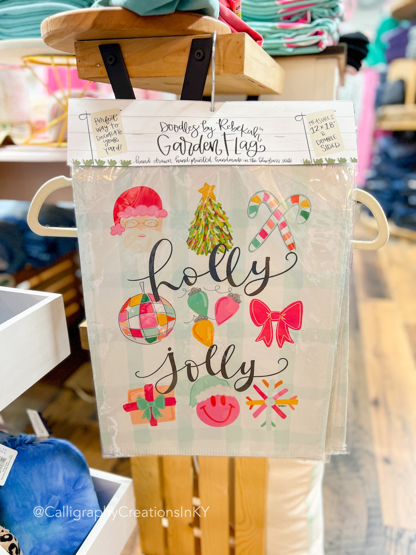 Holly Jolly Icons Doodles By Rebekah Garden Flag