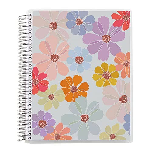 7x9 Colorful Cosmos Coiled Notebook