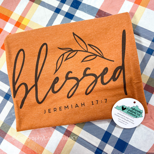 Rust Blessed Tee - FINAL SALE