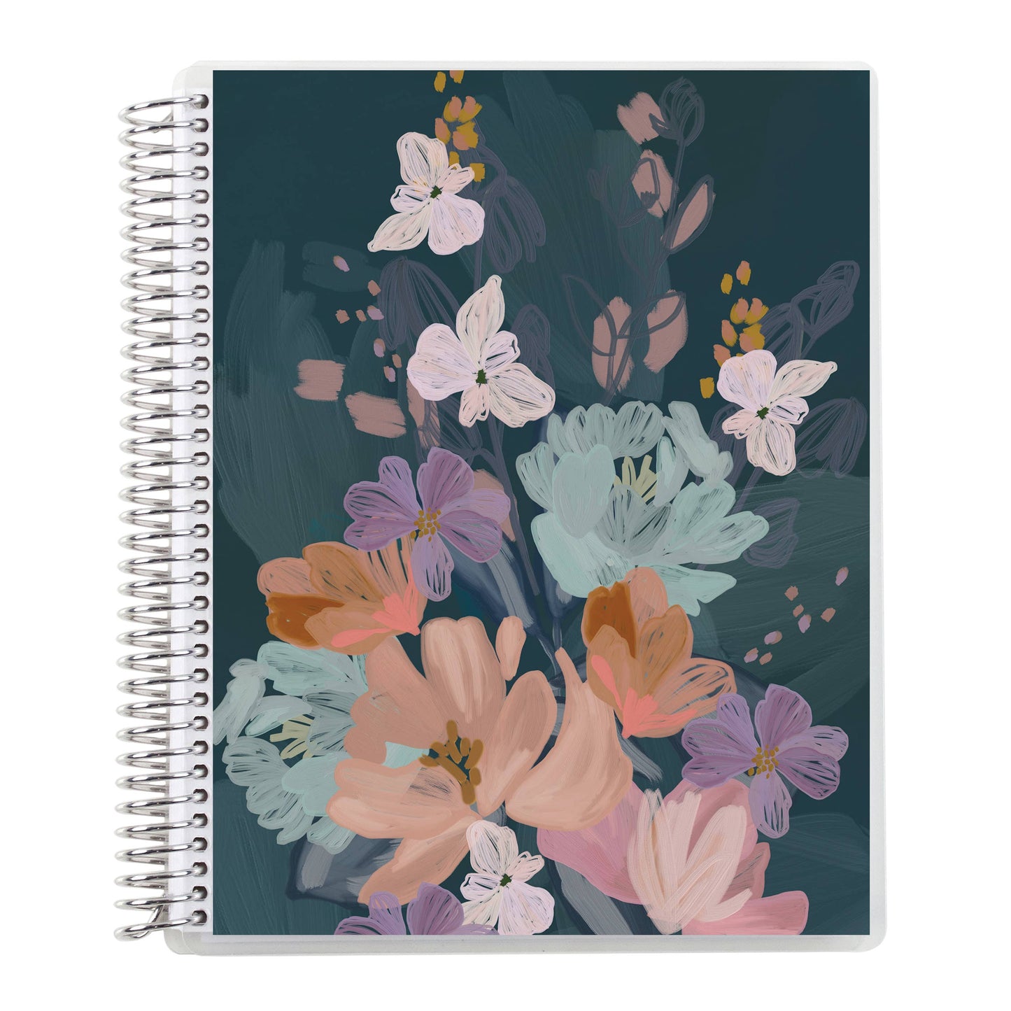 7x9 Bold Blooms Coiled Notebook