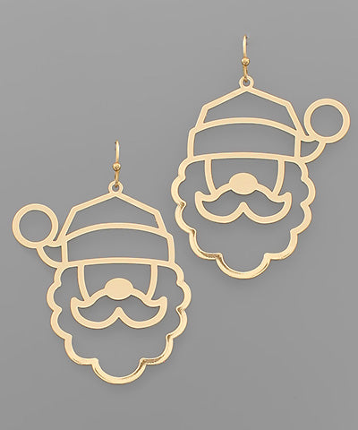 Santa Cutout Earrings