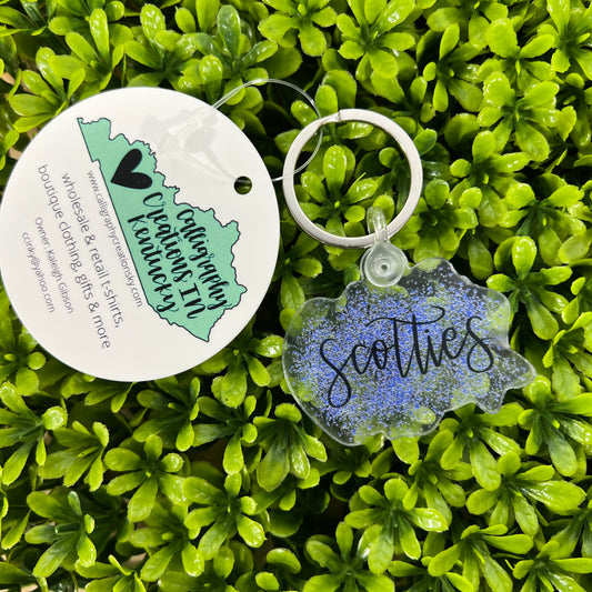 Scotties Splatter Keychain - FINAL SALE