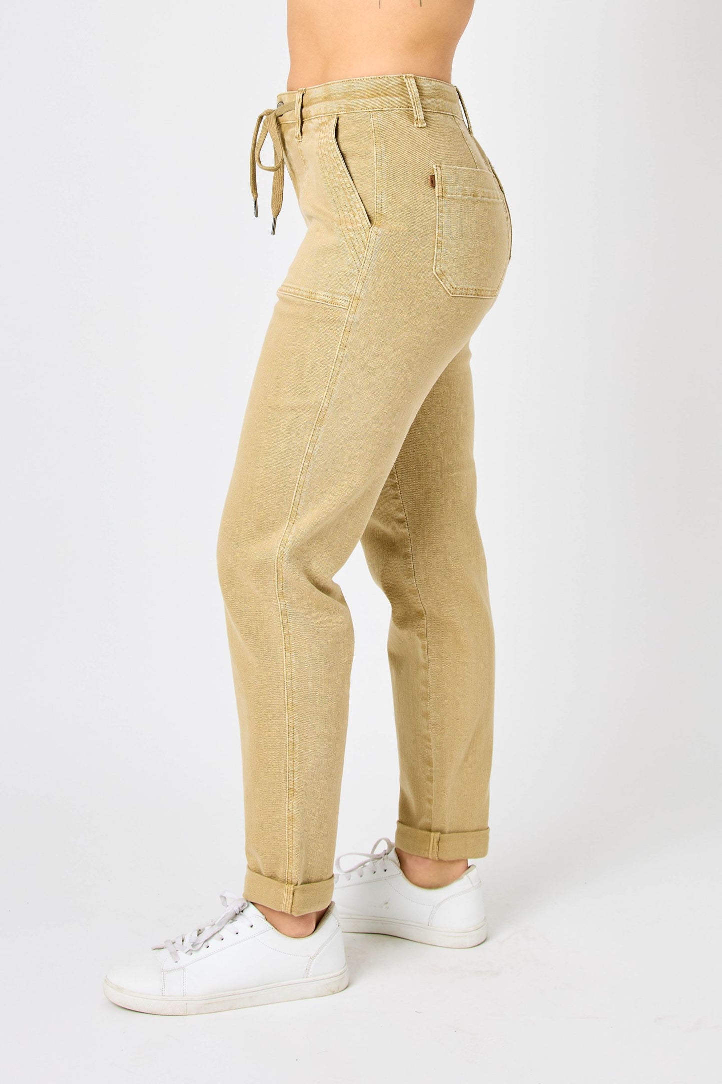 LeAnn High Rise Cuffed Joggers • Judy Blue