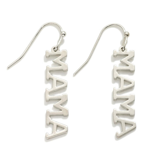 Silver Mama Earrings