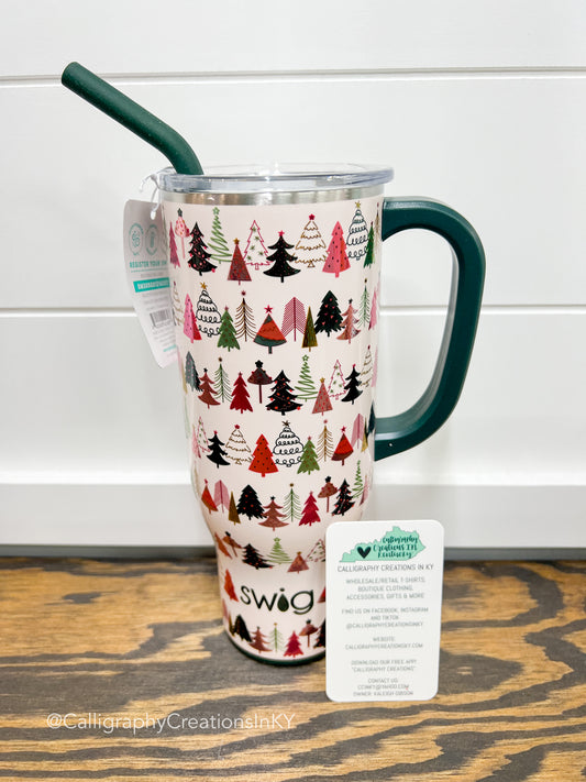 Tinseled Trees 30 oz Swig Mega Mug