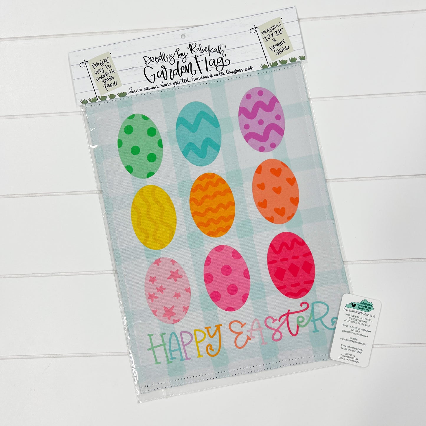 9 Eggs Garden Flag