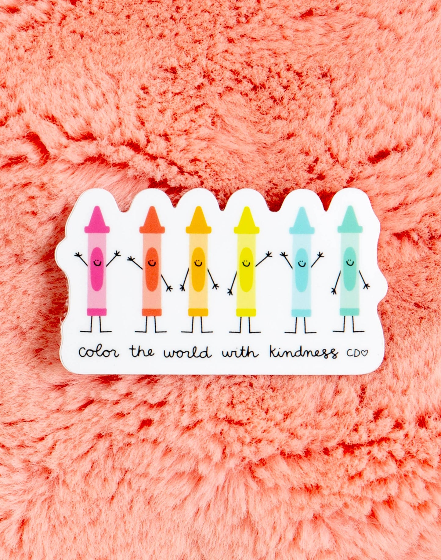 Color The World With Kindness Decal Sticker