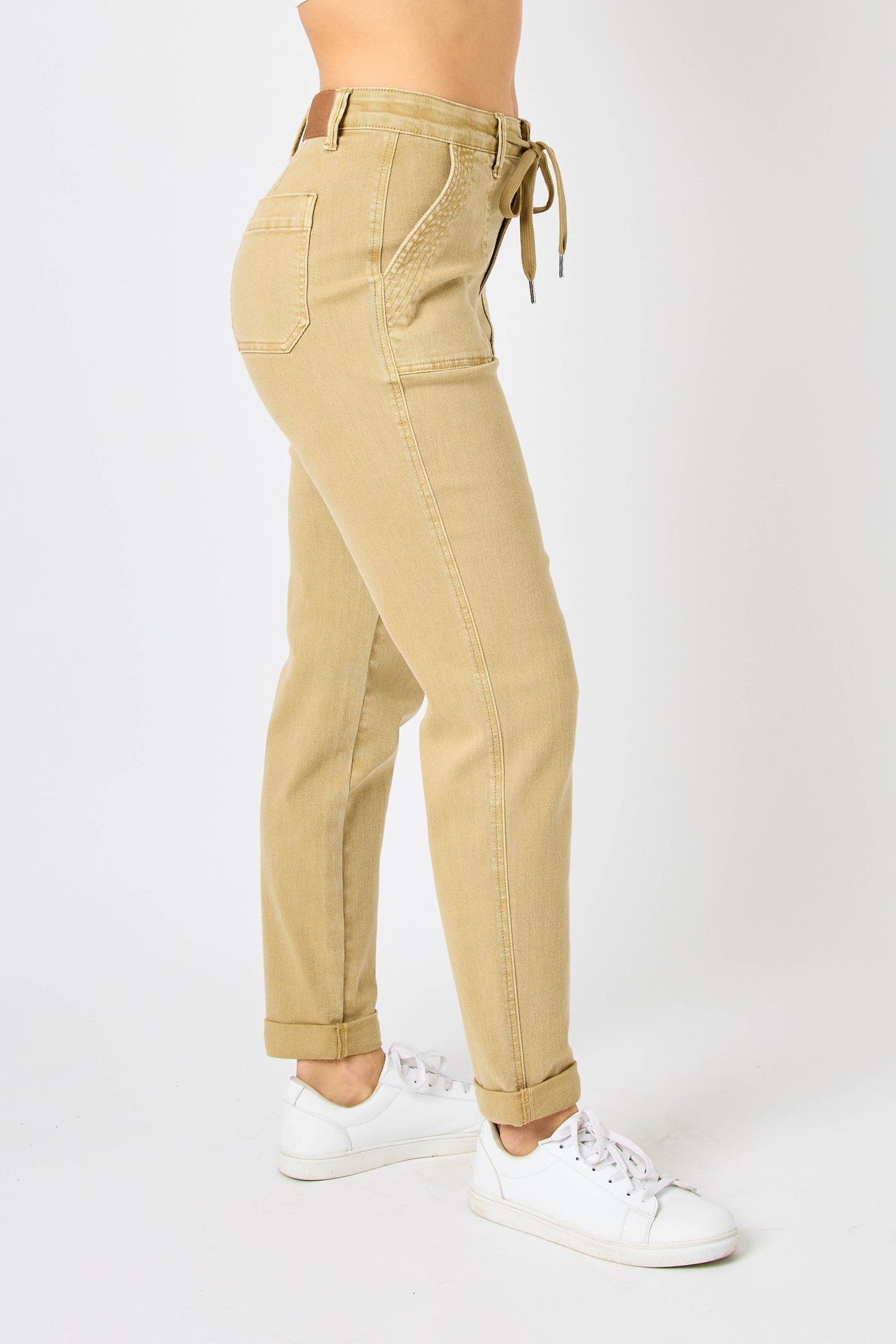 LeAnn High Rise Cuffed Joggers • Judy Blue