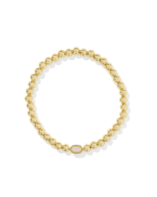 Kendra Scott Mini Elaina Stretch Bracelet - Gold Iridescent Drusy