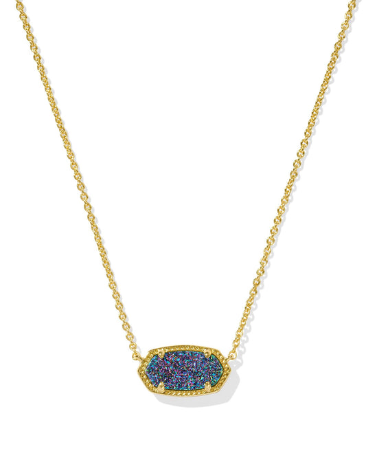 Kendra Scott Elisa Necklace - Gold Multi Drusy