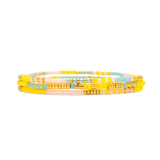 Sunset Beach Stretch | Pura Vida Bracelet Set Of 3