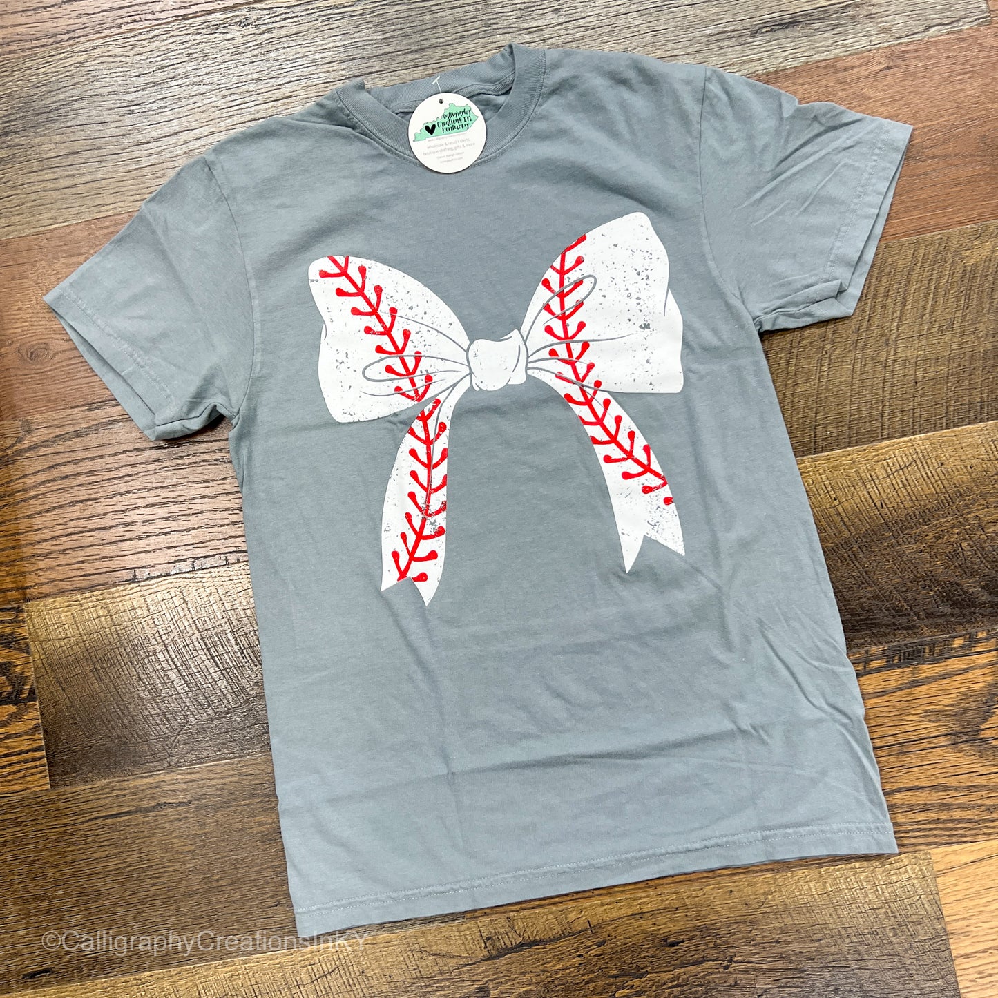 Baseball Bow Tee FINAL SALE