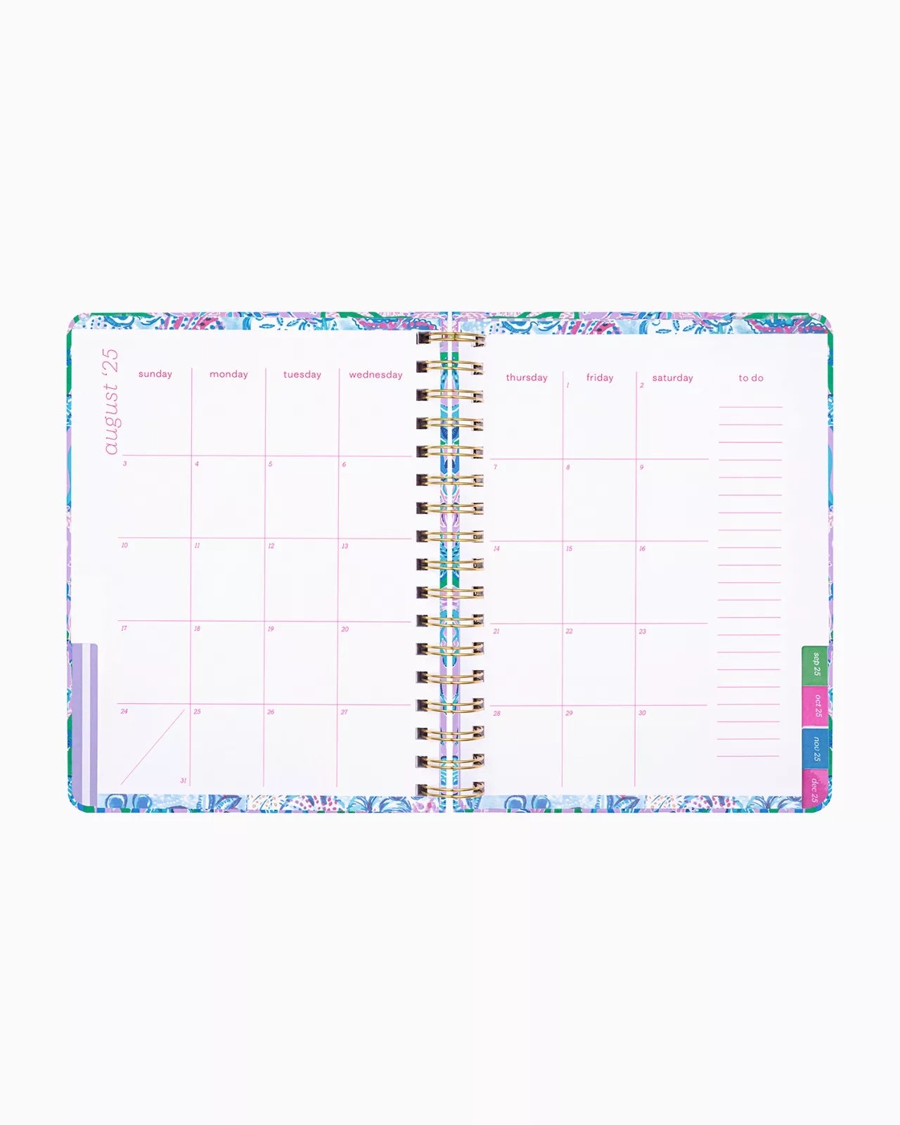 Multi Seacret Escape Home | Lilly Pulitzer 2024-2025 17 Month Large Agenda