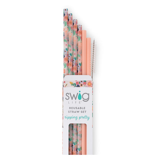 Full Bloom Swig Reusable Straw Set FINAL SALE