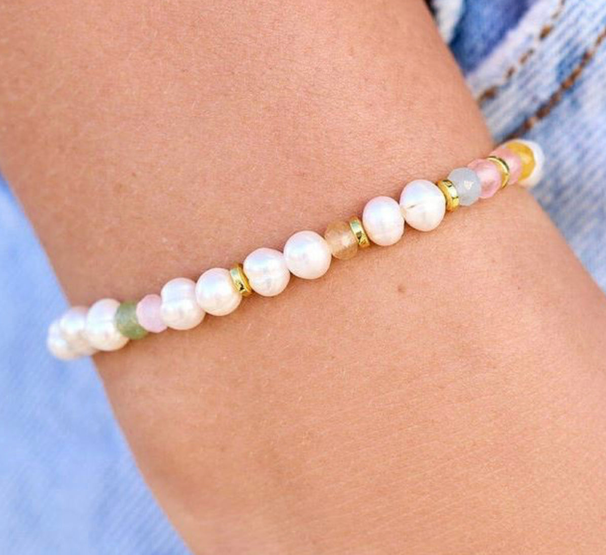 Venice Mixed Bead Stretch | Pura Vida Bracelet