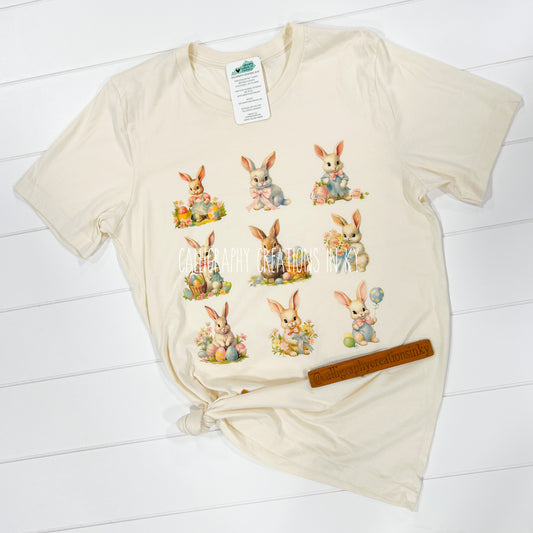 Vintage Easter Bunnies Tee