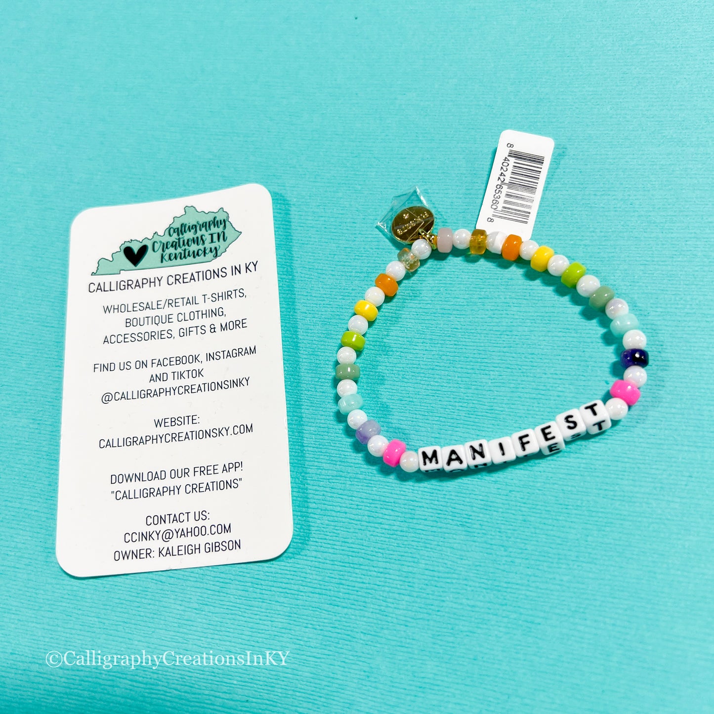 Manifest / Little Words Project Beaded Bracelet