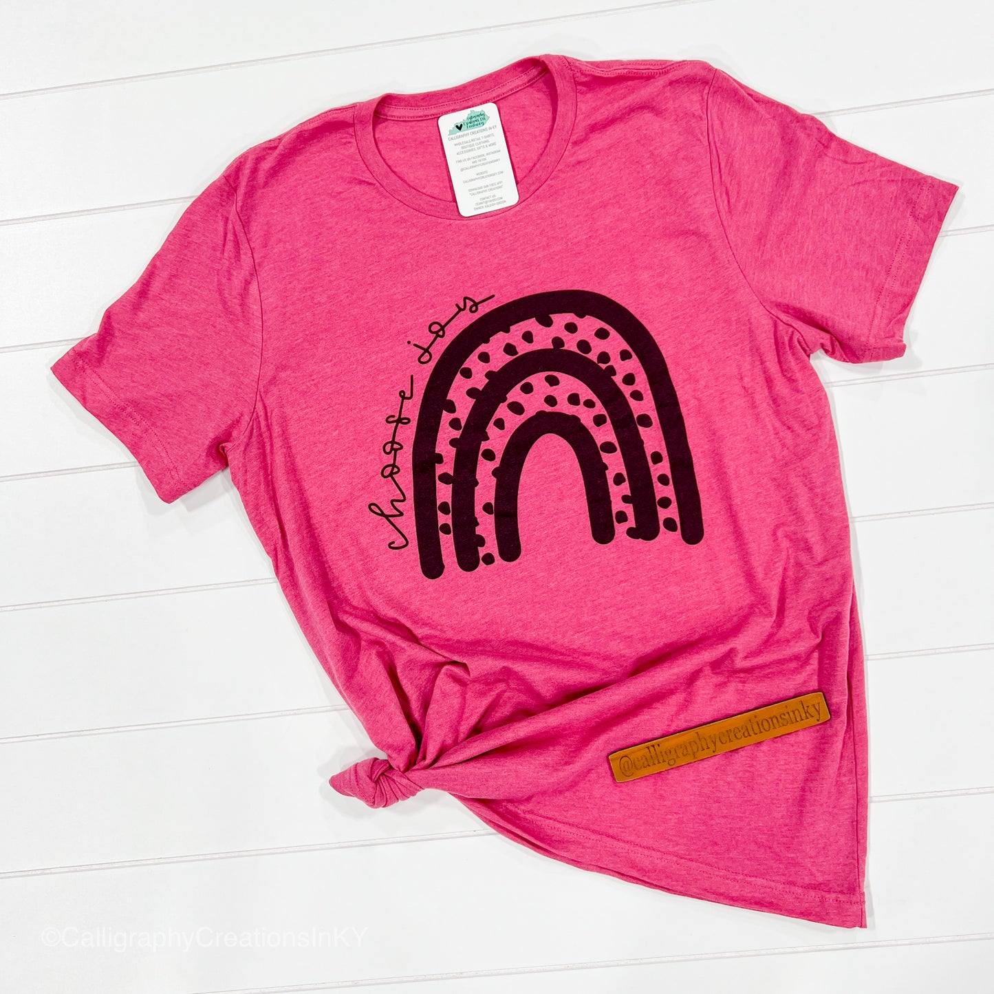 Raspberry Choose Joy Tee