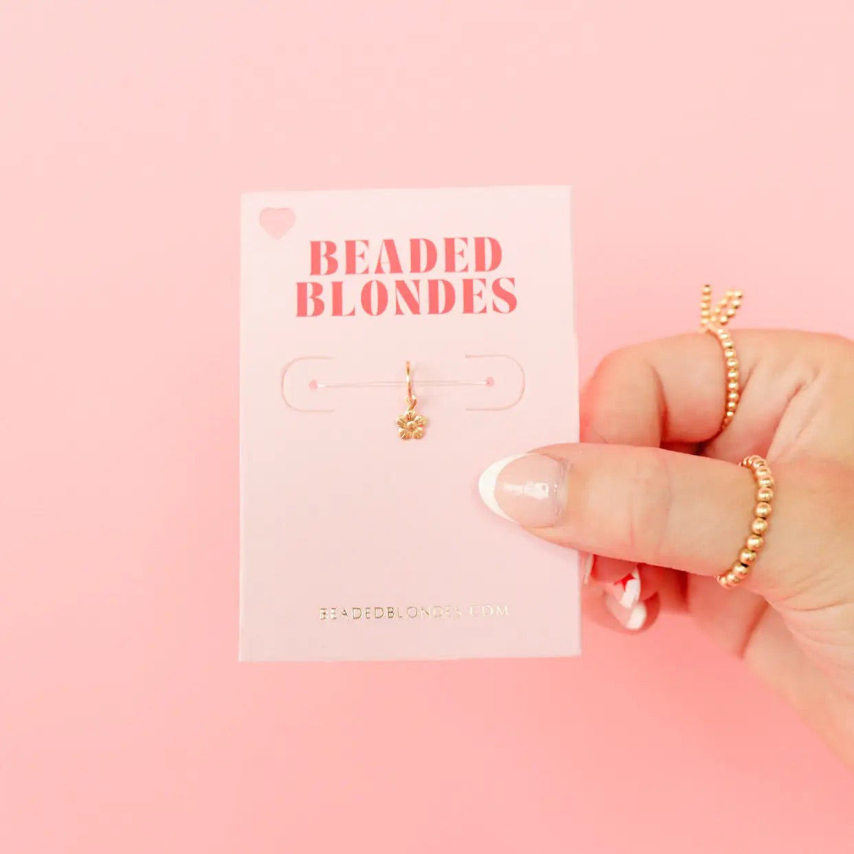 Gold Flower Charm (Interchangable) • Beaded Blondes