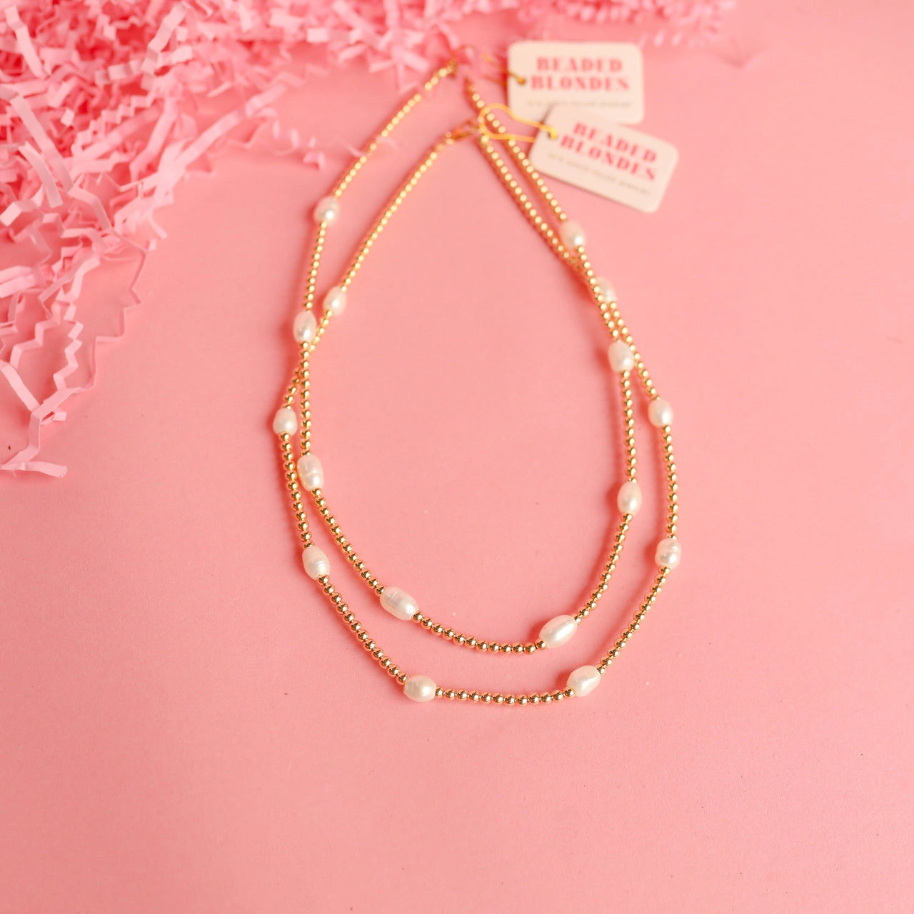 Pearl Poppi Beaded Blondes Necklace