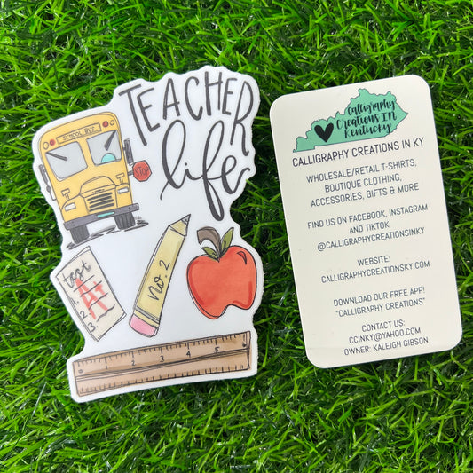 Teacher Life Sticker - Doodles By Rebekah