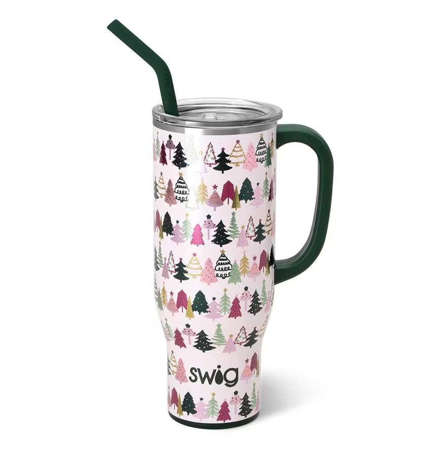 Tinseled Trees 30 oz Swig Mega Mug