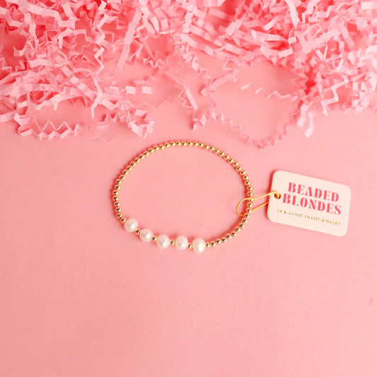 Tatum Pearl Beaded Blondes Bracelet