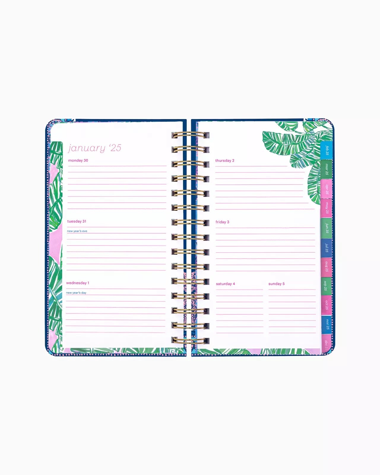 Barton Blue Seacret Escape Engineered Home | Lilly Pulitzer 2024-2025 17 Month Medium Agenda