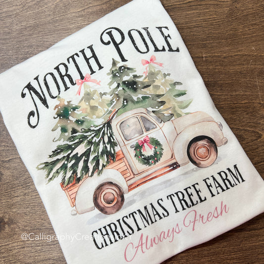 North Pole Truck Tee