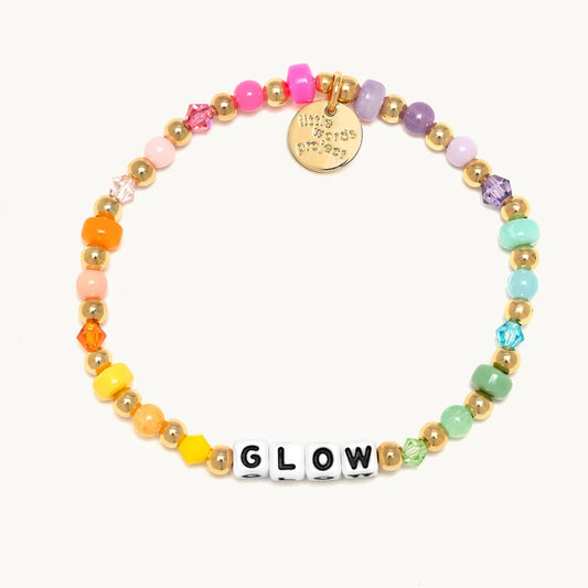 Glow / Poolside Glimmer Little Words Project Beaded Bracelet