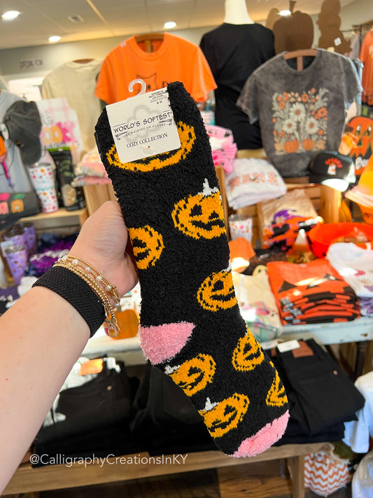 Pumpkin • Holiday Halloween Cozy Winter Crew | World’s Softest Socks