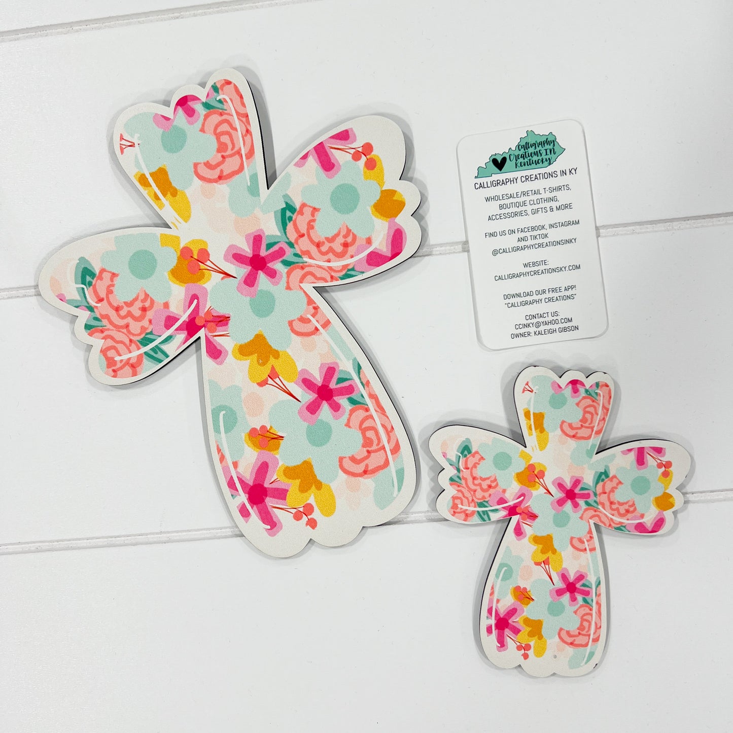 Floral Cross Attachment | Doodles By Rebekah