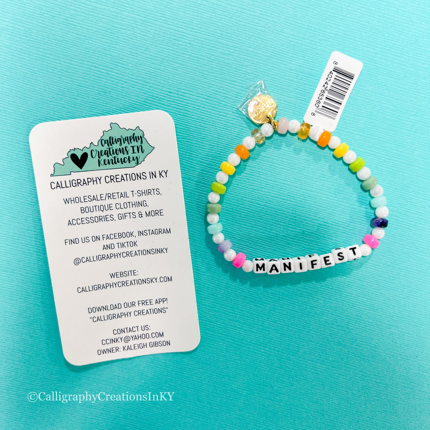 Manifest / Little Words Project Beaded Bracelet