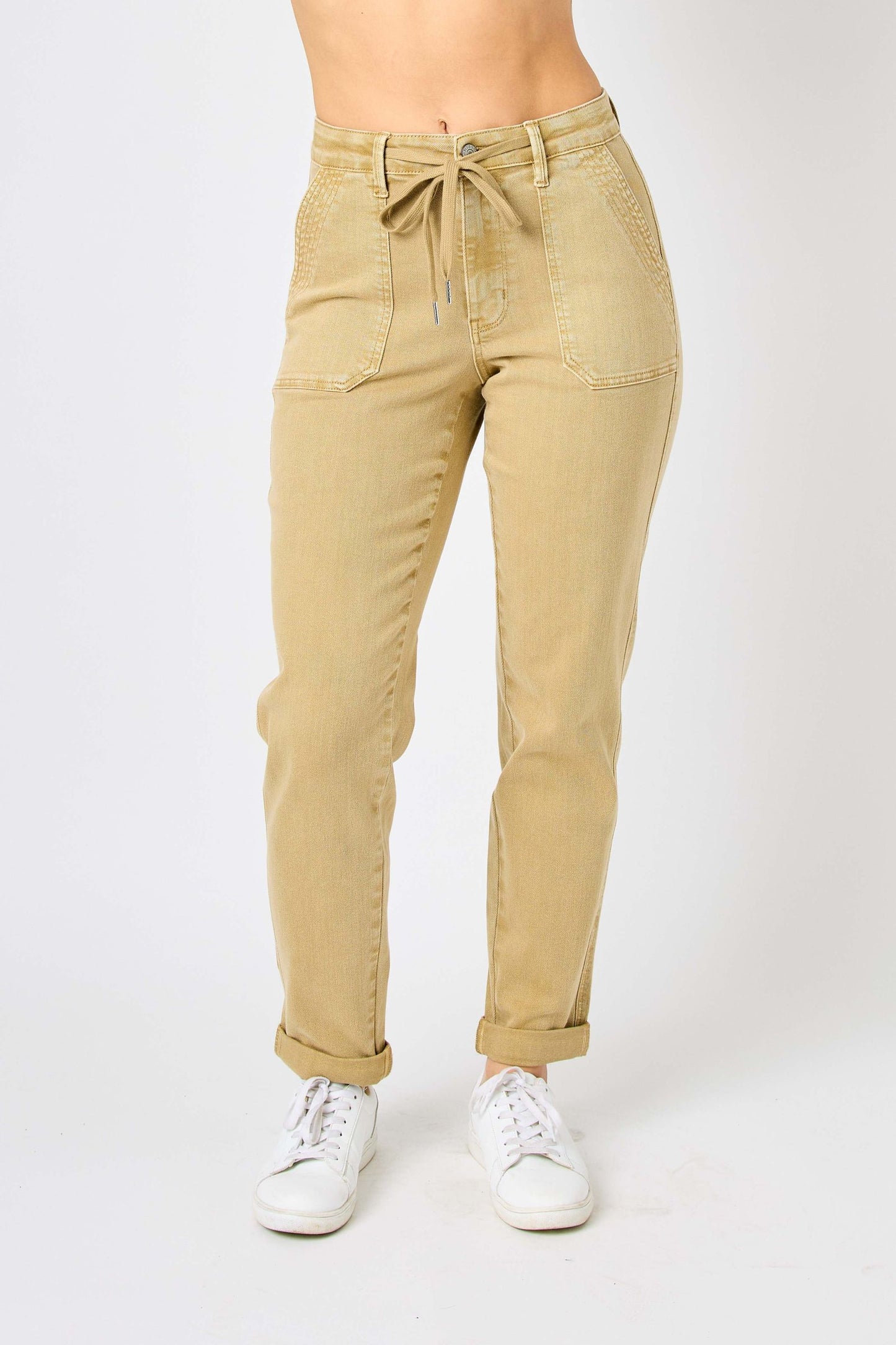 LeAnn High Rise Cuffed Joggers • Judy Blue