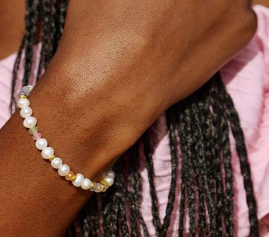 Venice Mixed Bead Stretch | Pura Vida Bracelet