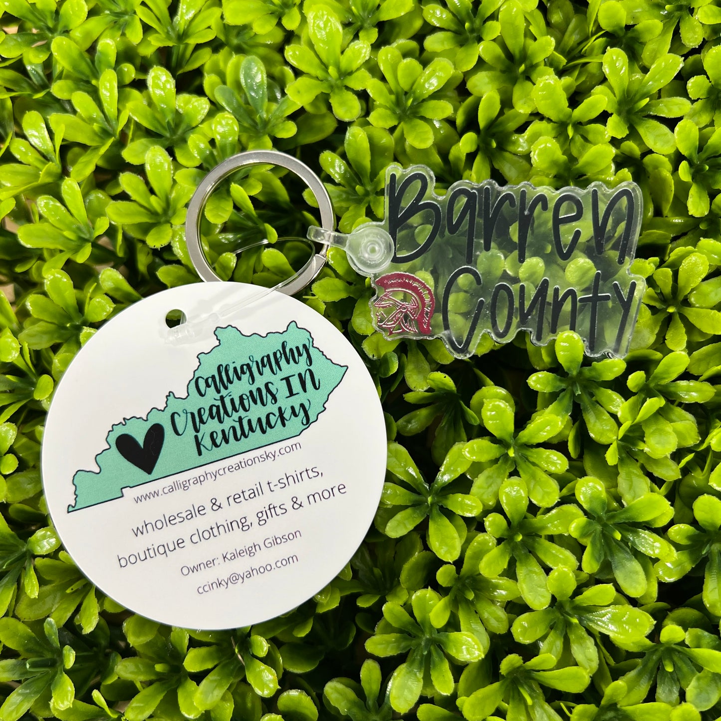 Hand-Lettered Barren County Keychain - FINAL SALE