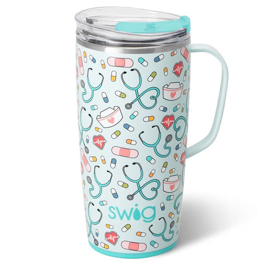 Scrub Life 22 oz Swig Travel Mug