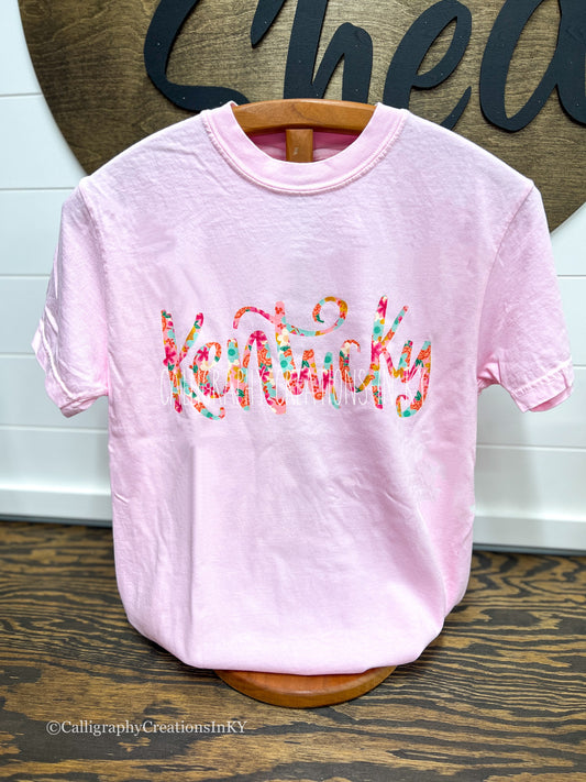 Pink Floral KY Tee