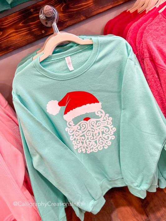 Curly Santa Sweatshirt